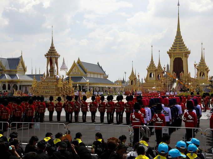 Gravferdsseremoni for Kong Bhumibol av Thailand. Foto: REUTERS/Athit Perawongmetha